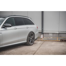 Накладки сплиттеры боковые на задний бампер на Mercedes E W213 E63 AMG